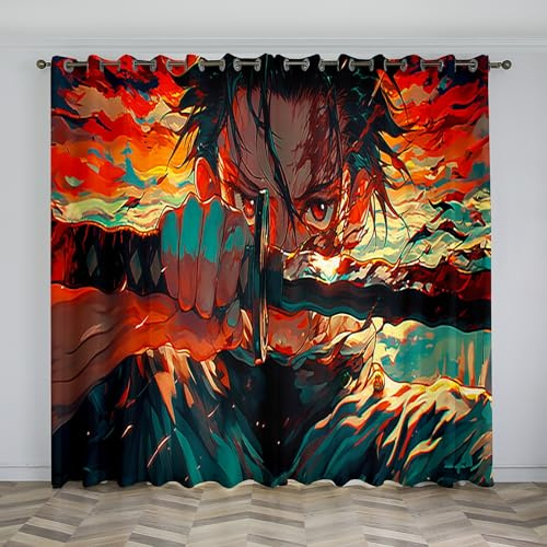 Knife Net Curtains for Windows Cool Blackout Curtains, 3D Printed Drape Insulated Curtains, 2 Pack with Hooks, Removable and Washable for Bedroom Living Room Kitchen Pavilion
