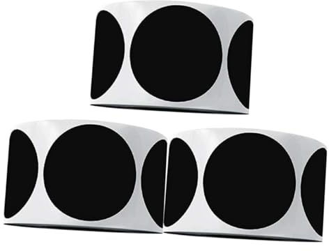 Angoily 3 Rollos Etiquetas de Especias Redondas Reutilizables de PVC Resistentes al Agua y Desgaste para Frascos y Contenedores de Cocina Superficie Borrable para Organización Dinámica
