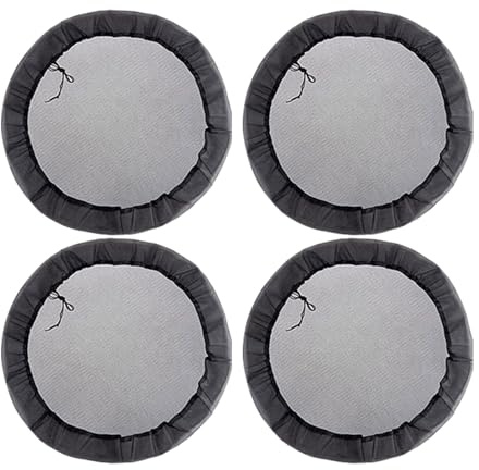 Rete di Protezione per Barile Pioggia - Copertura Raccoglitore Acqua | Anti-Foglie e Zanzare | Set da 4, Poliestere Robusto, con Coulisse Regolabile, Ideale in Giardino o Esterno