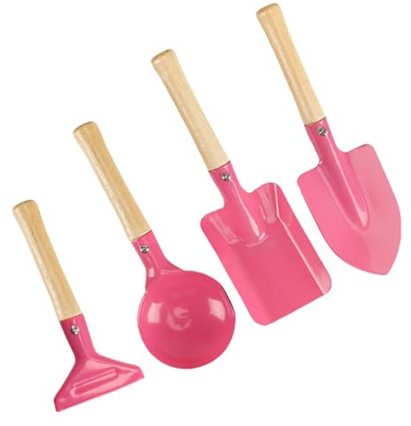 Oxtxuzdm Kids Outdoor Sand Garden Shovel Set 4Pieces Sand Play Tool Set For Sandbox Beach And Backyard Fun Activity For Children Toddler Gardening