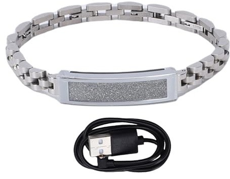 Annadue Bracelet Intelligent avec Moniteur de Fréquence Cardiaque, Tracker de Fitness pour pour iOS, Rappel D'appel 5.3, Tracker d'activité étanche, Compteur de Pas pour Femmes et (Silver)