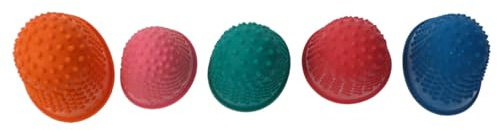 FRCOLOR Set da 10 Pezzi di Coperture Protettive per le Dita in Gomma Colorata Impugnature Antiscivolo e Antipizzicatura per Protezione delle Punte delle Dita Leggere e Riutilizzabili