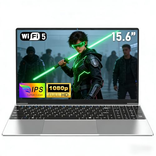 NIAKUN 15.6 Inch Laptop with M3-6Y30 Processor(0.9 to 2.2 Ghz), 16GB RAM 256GB SSD Computer Gaming Laptop 2026, FHD 1920 x 1080P, 5000 MAh/38.5Wh, TF Card, Webcam, Touchpad, Student/Home/Business