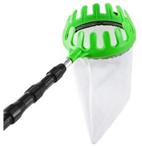 Compatibile con Gli Utensili manuali da Giardino Professionali addensati ad Alta Quota Regolabili for la Raccolta di Frutta in Acciaio Inossidabile for Uso Domestico(Black Pole Green)