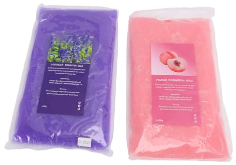 TARSHYRY CERA DI PARAFFINA PROFUMATA ALLA PESCA E LAVANDA TRATTAMENTO SPA PER PELLE SECCA TACCHI SCREPOLATI CERA IDRATANTE PER LA CURA DEI PIEDI DELLE 450G X2 PZ
