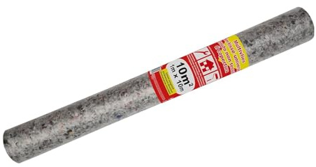 JUFOL MultiVlies Profi auf Rolle (1 x 10 m - 10 m², dunkelbunt, aus PP-Nonwovan, saugfähig, rutschhemmend, für Innenbereich, Malerfolie, Abdeckfolie) R10071