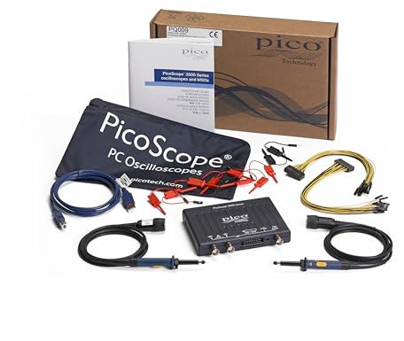 Pico Technology PicoScope 2208B Oszilloskop 2 Kanal MSO Mischsignalsysteme 100 MHz USB Digitaloszilloskop inkl. 2 Kanäle, Tastköpfen und PS7 Software für Windows, Mac, Linux