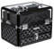 SONGMICS Mallette À maquillage, Coffre cosmÉtique, BoÎte de rangement, Beauty case, pour Bijoux et produits de maquillage, Couvercle transparent en acrylique, Plateaux dÉployÉs JBC318B