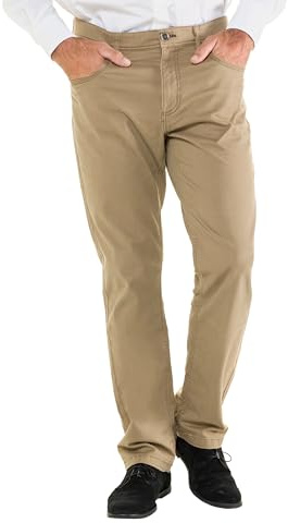 JP 1880 Hommes Grandes Tailles L-8XL Jean 5 Poches, Coupe Confortable Sable 70 717157 22-70