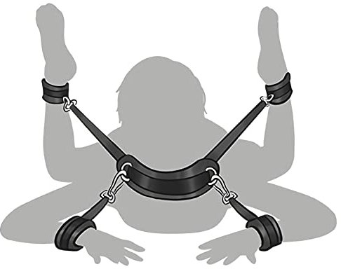 Kit de Bondage Juguete Sexual de BDSM con Paleta para Principiantes y Parejas Experimentado Negro