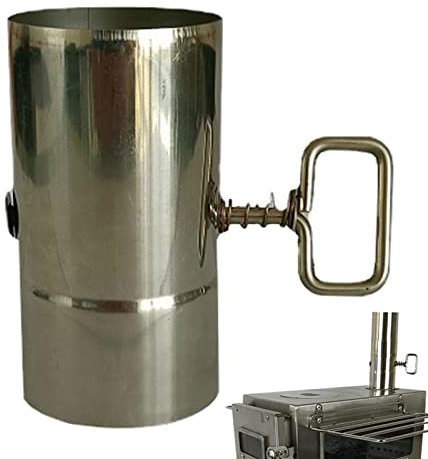 Edorco poêle extérieur - poêle à Bois réglable en Acier Inoxydable,cheminée Chauffage au Bois pour Le Camping et l'intérieur, équipement d'extérieur