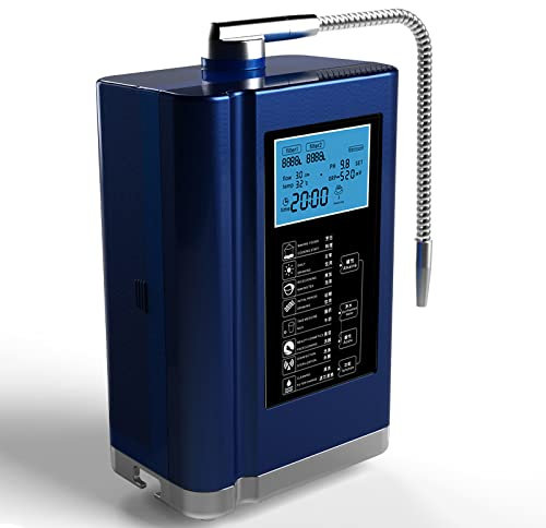 RISELY Alkaline Water Ionizer, Anti-Oxidant Water Ionizer Machine with 8 Water Settings, Produces PH 3.0-10.5, 6000 Liters Per Filter, Up To -600mV ORP, for Home Apartment Office
