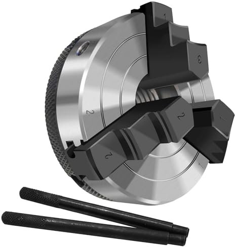 NNBWKIXI 3 Inch Wood Lathe Chuck Set 3 Jaws Self-Centering Lathe Chucks Thread 1 x 8TPI Lathe Chuck for Woodturning