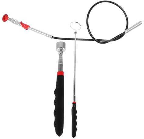Beatifufu 1satz Inspektionsspiegel Set Mit Verstellbarem Griff Teiliges Set Für Präzise Fahrzeugdiagnose Und Flexible Nutzung Für Und Werkstätten