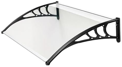 Pensilina Tettoia Esterno Porta Ingresso Trasparente Modulare Tetto Copertura Policarbonato 120x100