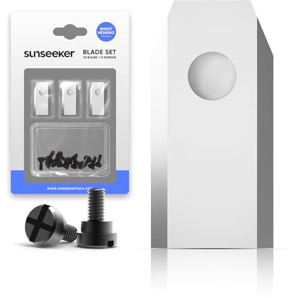 Sunseeker lame universali set da 12 per robot tagliaerba | 12 lame di ricambio, 12 viti, adatte per tutti i robot tosaerba Sunseeker facili da sostituire, taglio affidabile del prato