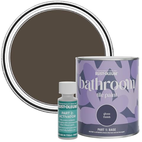 Rust-Oleum Water-Resistant Bathroom Tile Paint in Gloss Finish - Lockwood 750ml