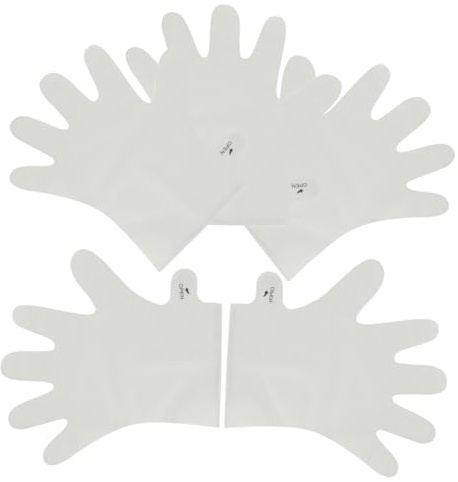FIXOSHEE Lot de 5 Masques Exfoliants et Hydratants Mains, Soins Nourrissants et Blanchissants, Adaptés aux Peaux Sèches et Abîmées, Produits de Soin Naturel pour Mains Douces