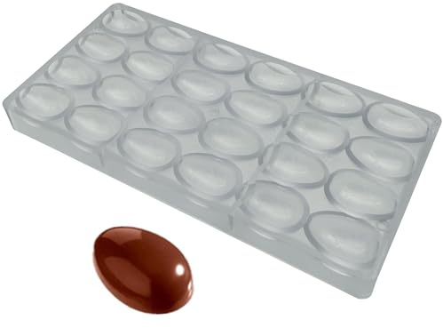 Professional Polycarbonate Easter Egg Chocolate Mold 24 Cavities Small Half Eggs Candy Chocolates Making DIY Mould
