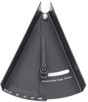 Fenteer Serre-joint Anglé Réglable Outil de Menuiserie Professionnel En Alliage D'Aluminium pour Fixation Précise Adapté Aux Travaux de Menuiserie Soudure et, 45 Degrés