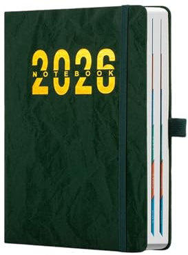Planificador 2026 Cuaderno de Escritura Suave con Pestañas
