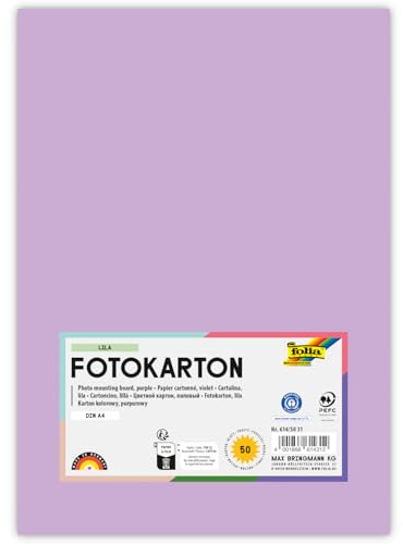 Fotokarton, 50 Bogen, 300 g/qm, DIN A4 (Lila)