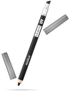 Pupa Matita Occhi Multiplay Deep Black - Triplo Uso Eyeliner, Ombretto e Kajal - Adatta per Occhi sensibili e Lenti a contatto (Colore 09 Deep Black) Formato 1,2 g