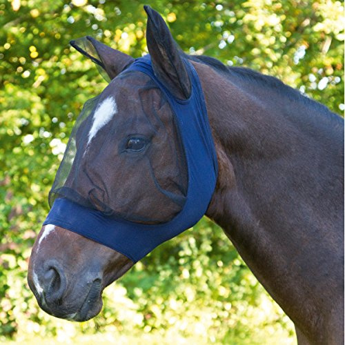 Kerbl 325840 Fliegenschutzmaske Fino Strech VB, blau