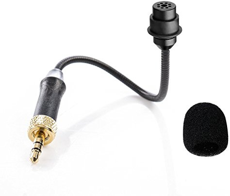 BOYA by-UM2 Microphone audio flexible omnidirectionnel à col de cygne TRS 3,5 mm pour système de microphone cravate sans fil BOYA by-WM4 BY-WM2G by-WM5 by-WM6 by-WM8 Saramonic UWMIC9 UWMIC15