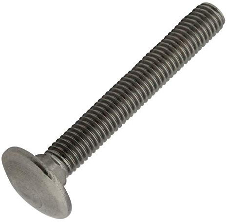 D2D | VPE: 4 Stück - Schlossschrauben mit Vierkantansatz - M8 x 150 - DIN 603 - Edelstahl A2 VA mit Vollgewinde