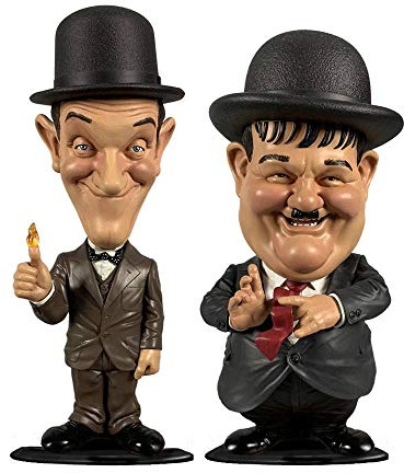 BIG Chief Studios Laurel and Hardy Mini Bobble-Head 2-Pack Suits 8 cm heads