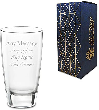 Personalised Engraved 455ml Nadia Cocktail Hiball Glass, Gift Boxed, Perfect for Any Occasion