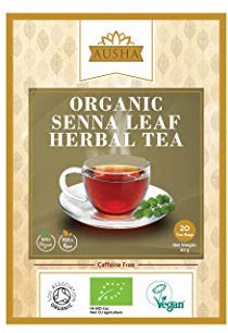 Ausha Senna Tea - 20 Bags | Laxative for Constipation Relief, Digestion, Cleanse, Senna Leaf
