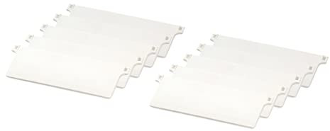 AvosDim.com stores, rideaux, moustiquaires 10 Stück Beschwerungsplatten Kalifornien 89 und 127 mm – Lamelle Vertikal (127 mm)