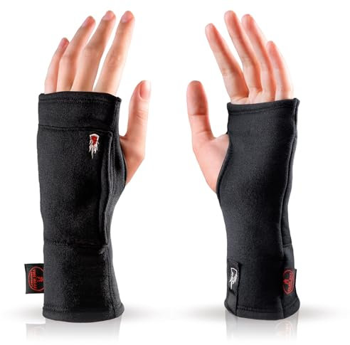 THE HEAT COMPANY - Merino Tube - Fingerlose Merino Handschuhe - Premium Qualität - Pulswärmer für Damen & Herren - ohne Fingerkuppen: Halbfinger Handschuhe - Handstulpen für den Winter