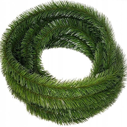 22,5 Meter Weihnachtsgirlande, künstliche Tannengirlande, Weihnachtsdeko, Künstliches Tannengrün, Weihnachts Girlande, Christmas Garland, Girlande Grün 5x4,5m