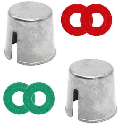 JNNJ 2 Pezzi Manicotto Terminale Adattatore Convertitore, Adattatori per Terminali Del Convertitore Della Batteria Auto, Manicotti per Catodo Anodo Batteria Auto, Per Postazione Convertitore