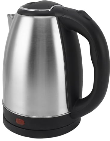 Bollitore Elettrico da 2 Litri 1000 W, Bollitore Rapido in Acciaio Inossidabile per tè e caffè con Tecnologia di Spegnimento Automatico Facile Pulizia, per Farina D'avena (Spina