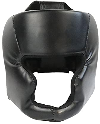 Protector de Cabeza de Boxeo para niños, de Piel sintética, para Adultos, niños, niñas, Protector de Casco para Artes Marciales, Karate, protección Facial Completa
