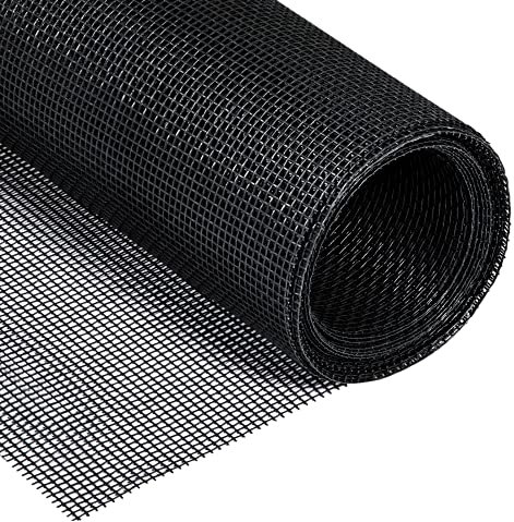 Yotache Fliegengitter Meterware 150x500cm, Insektenschutz Fenster, Reißfest, Schneidbar, Ersatz-Insektenschutzgitter für Fenster und Terrassentüren, Schwarz