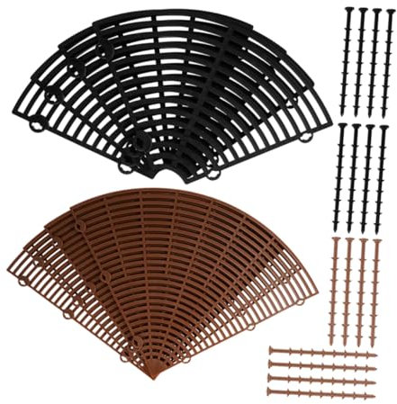 KONTONTY 2pcs Flower Pot Cover Part Grid Cover for Deep Pots Plant Guards from Cats