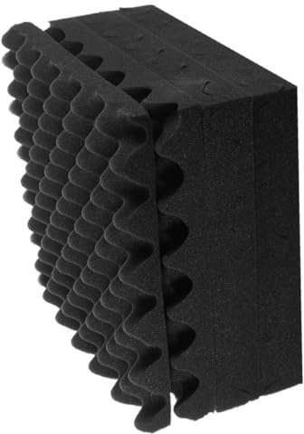 HEMOTON 6stücke Selbstklebende Akustikpaneele Schallschutz-pads Schallisolierung Wandplatten Schalldämmung Noppenschaumstoff Studio Raumdämmung