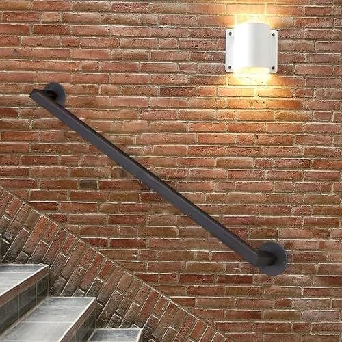 Corrimano da esterno a parete 3 m kit ringhiera per scale interni esterni ringhiera supporto alluminio per gradini