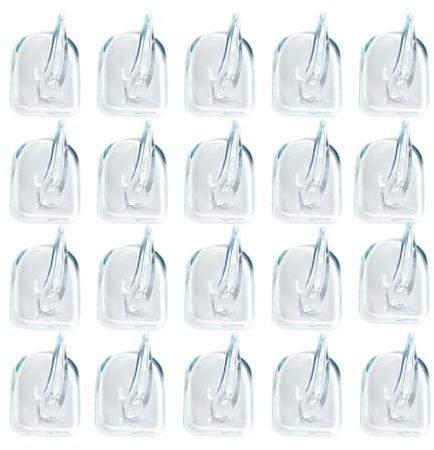 20 Stück Selbstklebende Haken Extra Stark,Klebehaken Transparent Kleiderhaken Wandhaken Selbstklebend Adhesive Hooks Wall Hook Klein Plastik Handtuchhaken ohne Bohren zum Kleben,für Badezimmer Wand