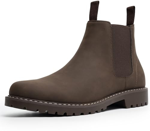 CGRRBW Mens Slip On Chelsea Boots, Work Hiking Ankle Booties For Men Comfortable and Lightweight