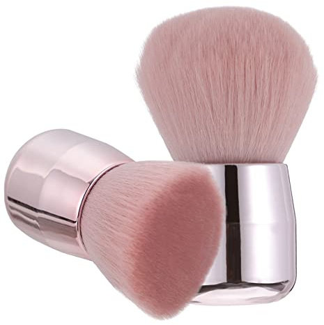 GANAZONO Face Powder Makeup Brushes and Can Be Put into Cosmetic Bag Mushroom Shape 2pcs Easy to Hold and Full Coverage with Soft Fiber Bristles for Travel
