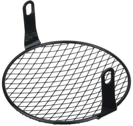 Motorcycle Headlight Cover Universal 7 Inch Headlight Mesh Grill Cover Protector Guards Square Cover Motorbike Assembly Headlamp Headlight Protection Cover