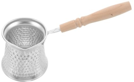 Hemobllo Cafetera Turca de Cobre con Mango de Madera 350ml para Cocina y Hogar Diseño Elegante y Tecnología de Extracción en Arena
