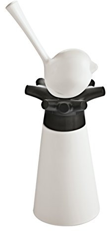 Koziol - Macinaspezie con saliera [pi:p], in plastica, colore: nero/bianco, 7,1 x 9 x 19,5 cm