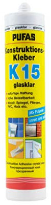 Pufas Konstruktions-Kleber K 15 Montagekleber Spiegelkleber Kraftkleber 310ml